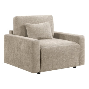 Stratus Taupe Convertible Sleeper Chair