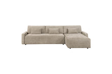 Stratus Taupe Sleeper Sectional with Chaise