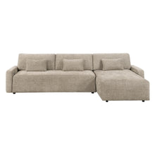 Stratus Taupe Sleeper Sectional with Chaise