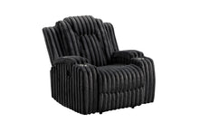 Wren Black Corduroy Reclining Chair