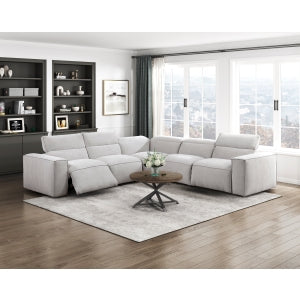 Zen 5-Piece Modular Power Reclining Sectional with Power Headrests