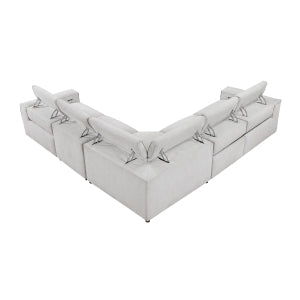 Zen 5-Piece Modular Power Reclining Sectional with Power Headrests