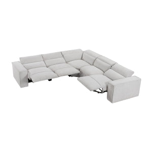 Zen 5-Piece Modular Power Reclining Sectional with Power Headrests