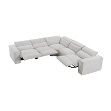 Zen 5-Piece Modular Power Reclining Sectional with Power Headrests