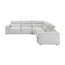 Zen 5-Piece Modular Power Reclining Sectional with Power Headrests