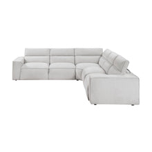 Zen 5-Piece Modular Power Reclining Sectional with Power Headrests
