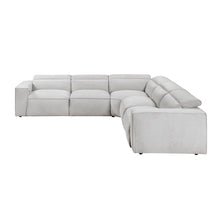Zen 5-Piece Modular Power Reclining Sectional with Power Headrests