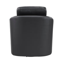Vista Black Leather Swivel Chair