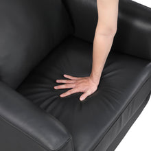 Vista Black Leather Swivel Chair
