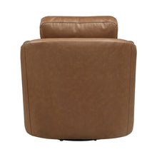 Vista Dark Brown Leather Swivel Chair