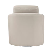 Vista Taupe Leather Swivel Chair