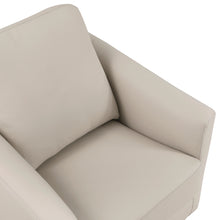 Vista Taupe Leather Swivel Chair