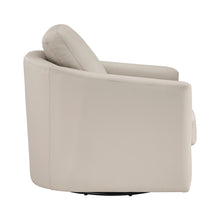 Vista Taupe Leather Swivel Chair