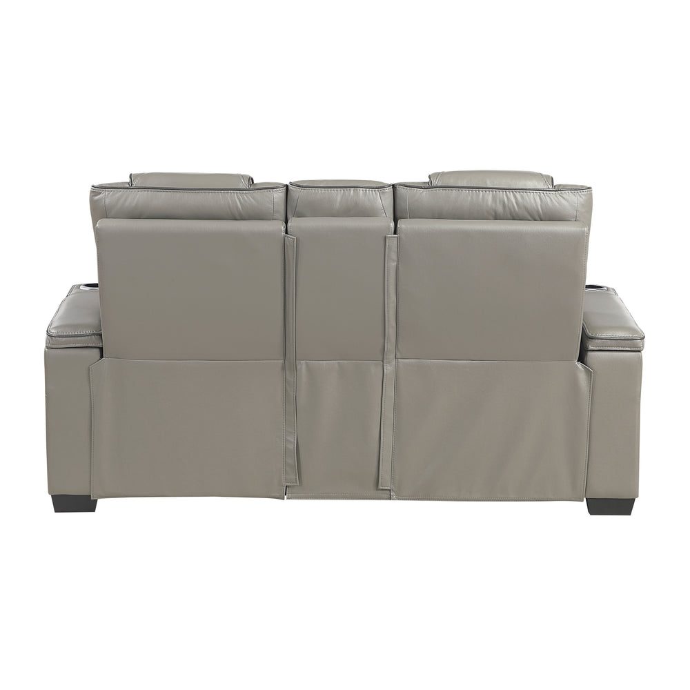 Apex Power Reclining Loveseat with Massage, Heat & LED