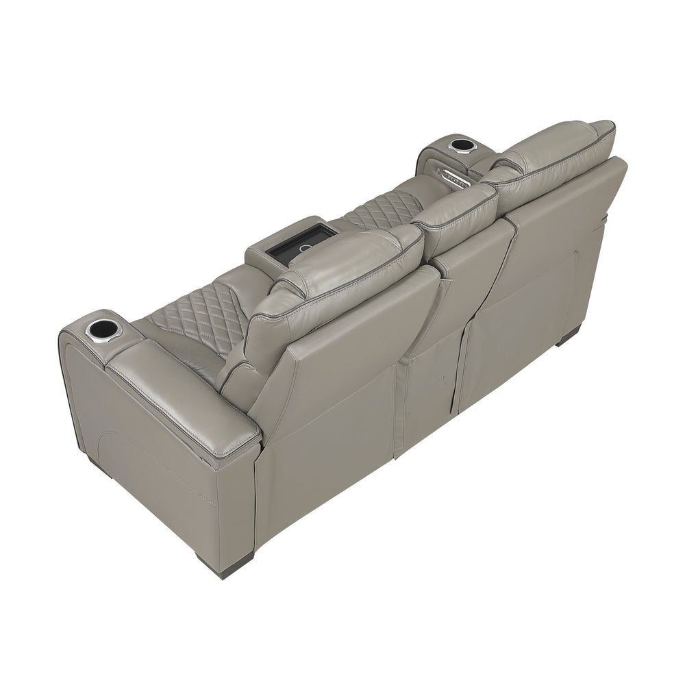 Apex Power Reclining Loveseat with Massage, Heat & LED