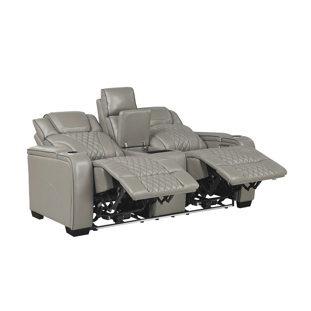 Apex Power Reclining Loveseat with Massage, Heat & LED