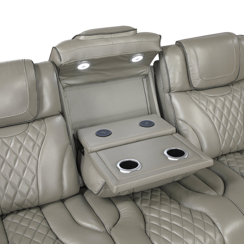 Apex Power Reclining Sofa with Massage, Heat & LED