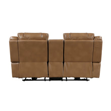 Harbor Brown Power Double Reclining Loveseat