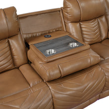 Harbor Brown Power Double Reclining Sofa