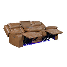 Harbor Brown Power Double Reclining Sofa