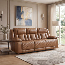 Harbor Brown Power Double Reclining Sofa