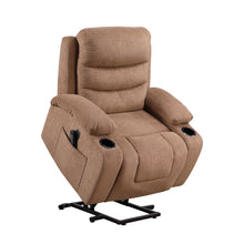 Serenity Brown Power Lift Chair with Massage & Heat
