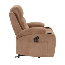 Serenity Brown Power Lift Chair with Massage & Heat