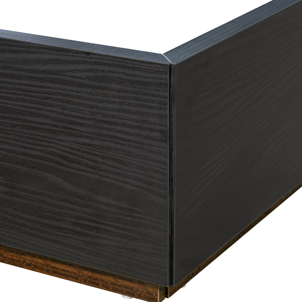 Kayner Platform Bed in Charcoal