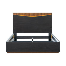Kayner Platform Bed in Charcoal