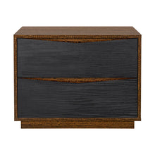 Kayner 2-Drawer Nightstand in Charcoal