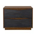 Kayner 2-Drawer Nightstand in Charcoal