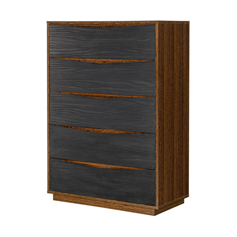 Kayner 5-Drawer Chest in Charcoal