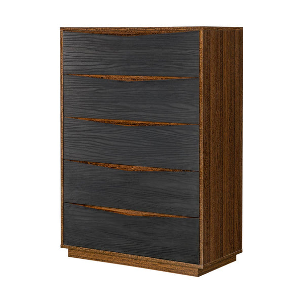 Kayner 5-Drawer Chest in Charcoal