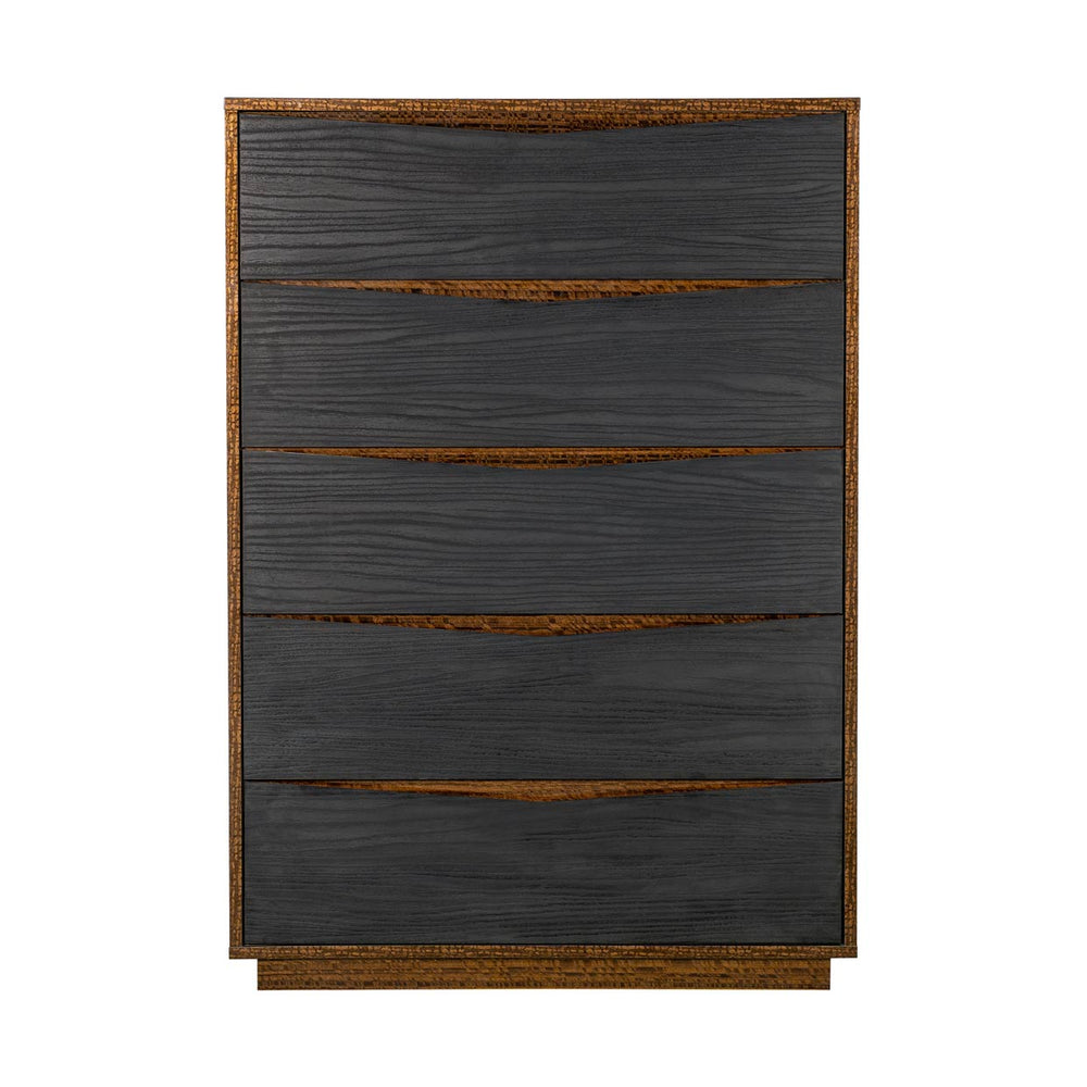 Kayner 5-Drawer Chest in Charcoal