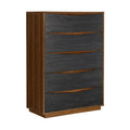 Kayner 5-Drawer Chest in Charcoal