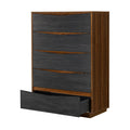 Kayner 5-Drawer Chest in Charcoal
