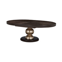 West Kensington Oval Dining Table in Medium Espresso