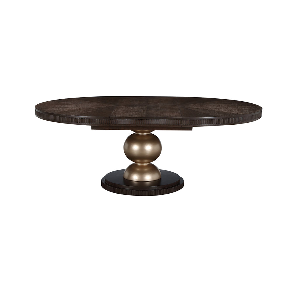 West Kensington Oval Dining Table in Medium Espresso