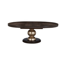 West Kensington Oval Dining Table in Medium Espresso
