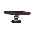 West Kensington Oval Dining Table in Medium Espresso