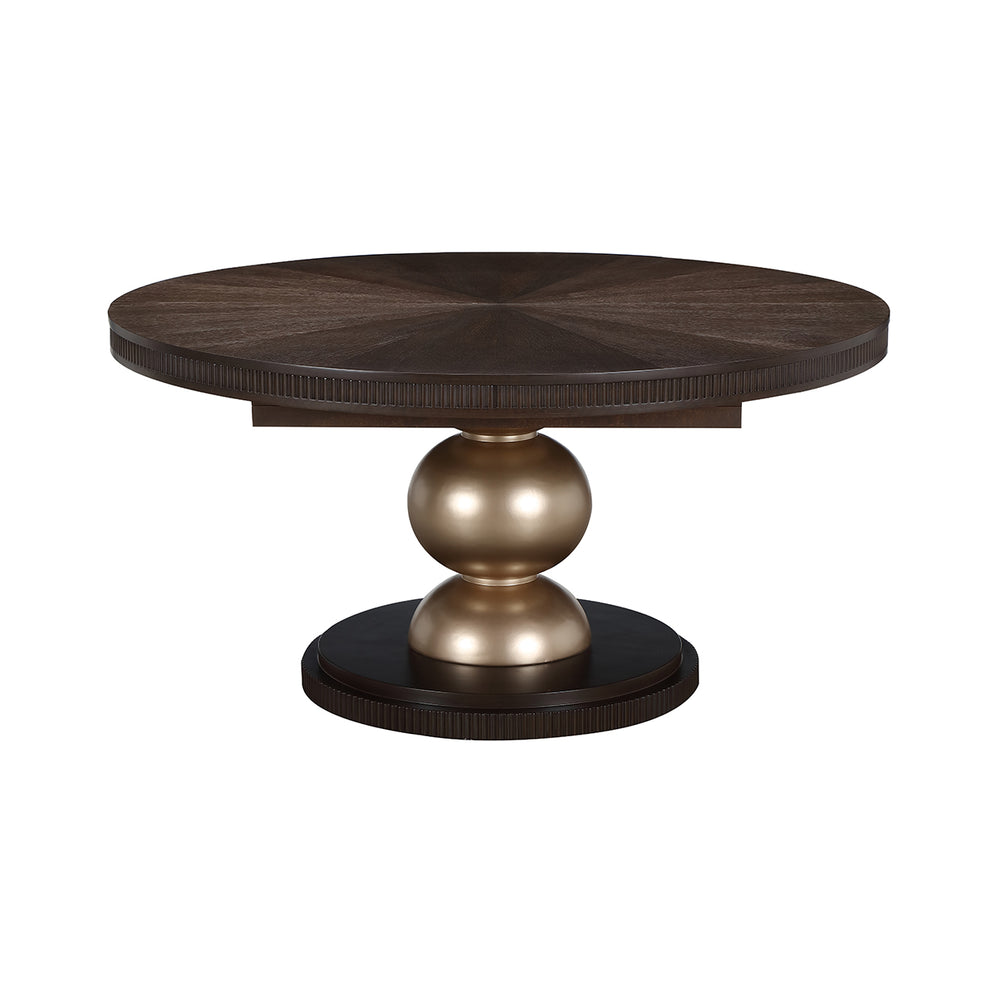 West Kensington Oval Dining Table in Medium Espresso