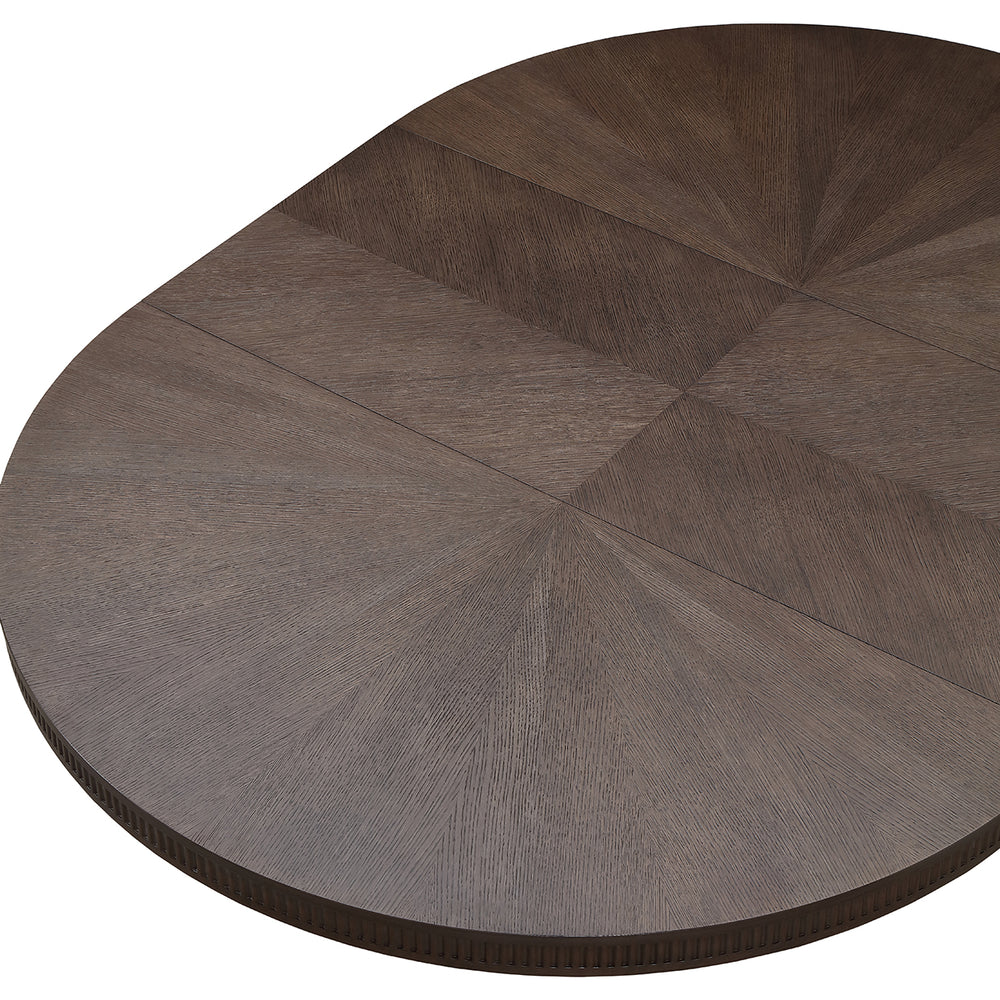 West Kensington Oval Dining Table in Medium Espresso