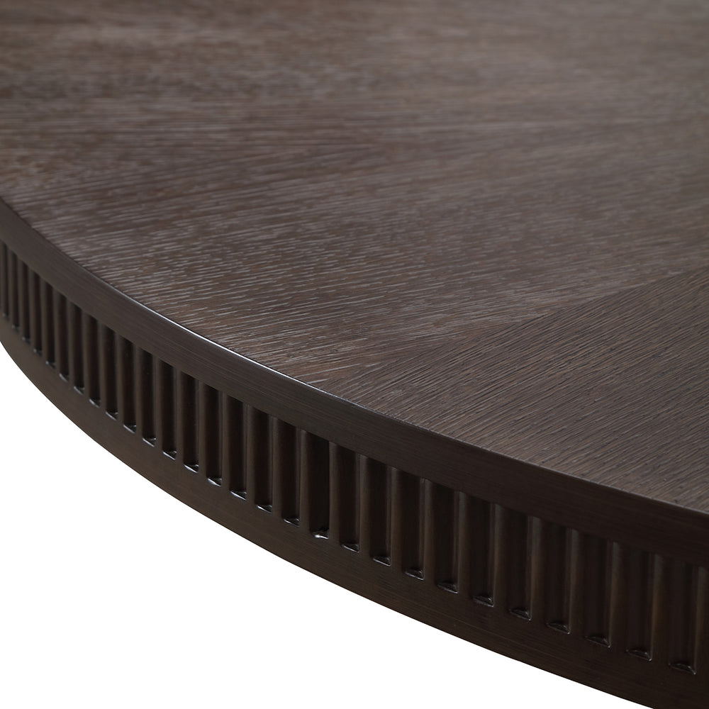 West Kensington Oval Dining Table in Medium Espresso