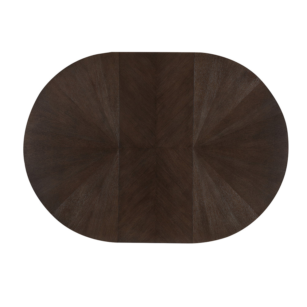 West Kensington Oval Dining Table in Medium Espresso