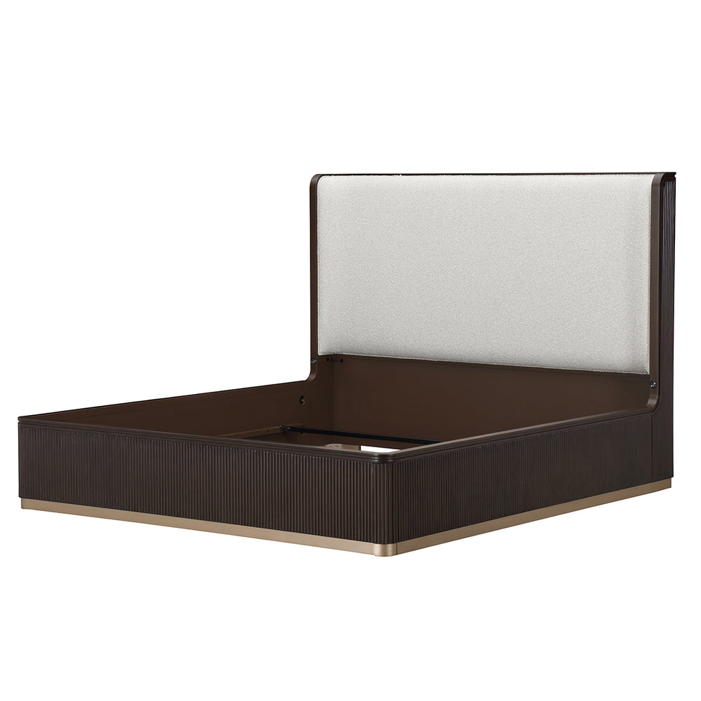 West Kensington Panel Bed in Medium Espresso