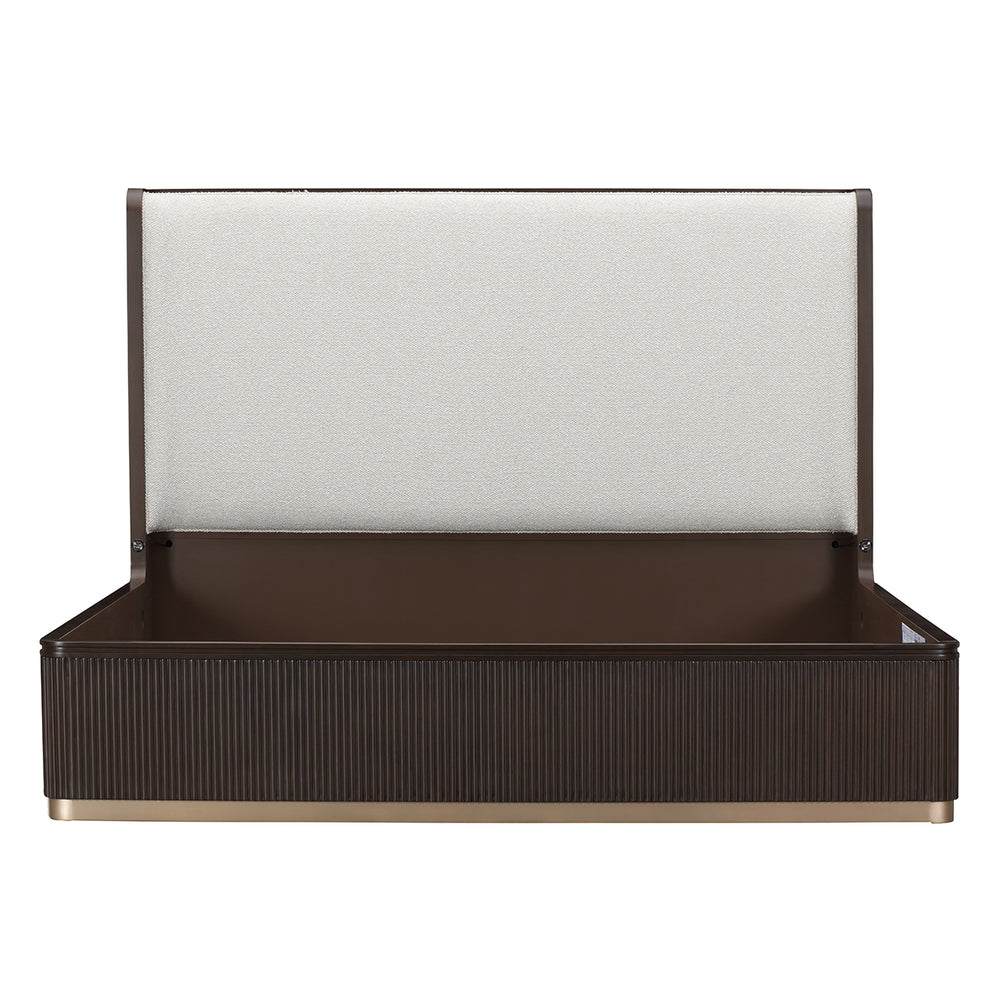 West Kensington Panel Bed in Medium Espresso