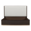 West Kensington Panel Bed in Medium Espresso