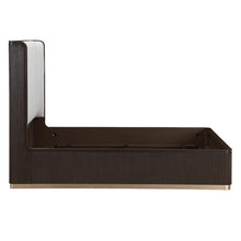 West Kensington Panel Bed in Medium Espresso