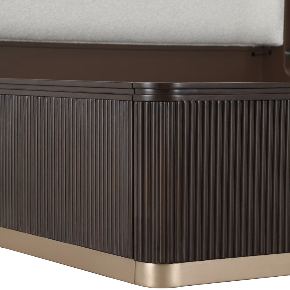 West Kensington Panel Bed in Medium Espresso