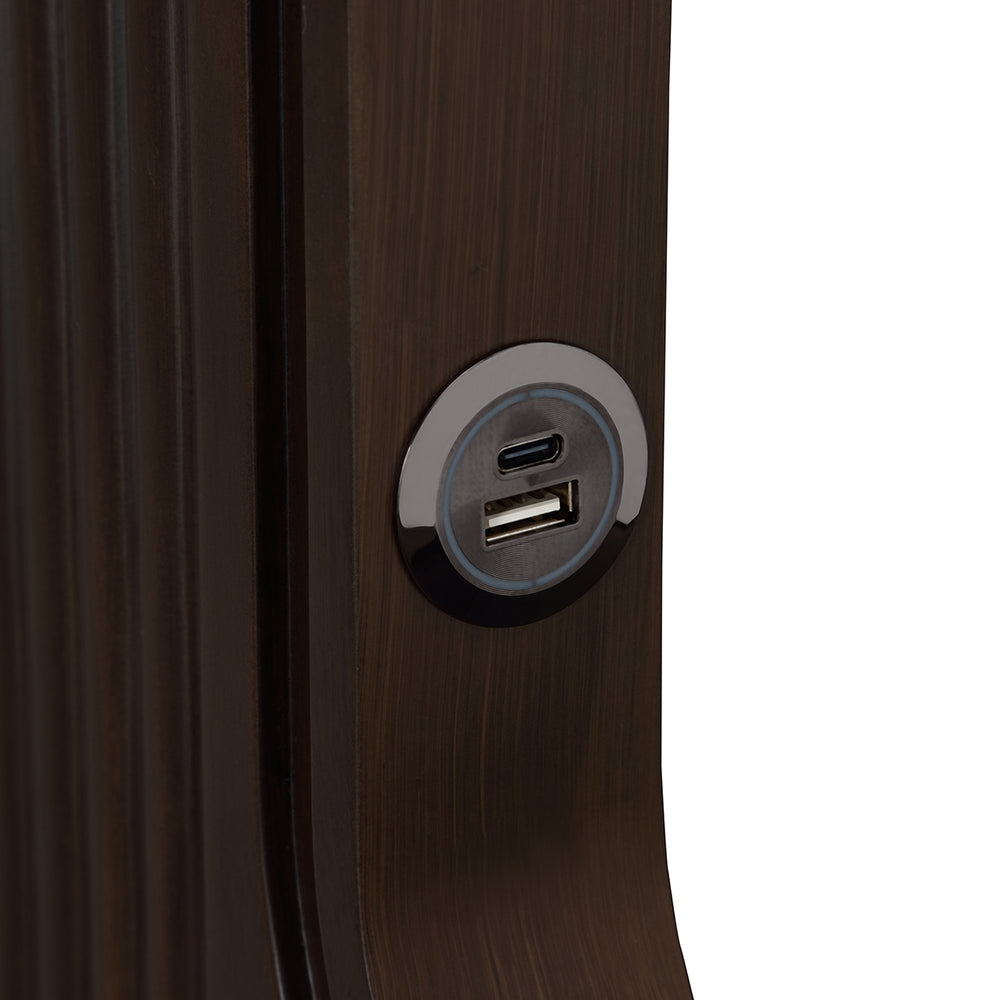 West Kensington Panel Bed in Medium Espresso